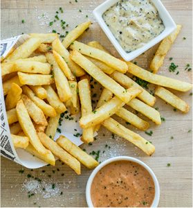 Classic Belgian fries with house aioli Image
